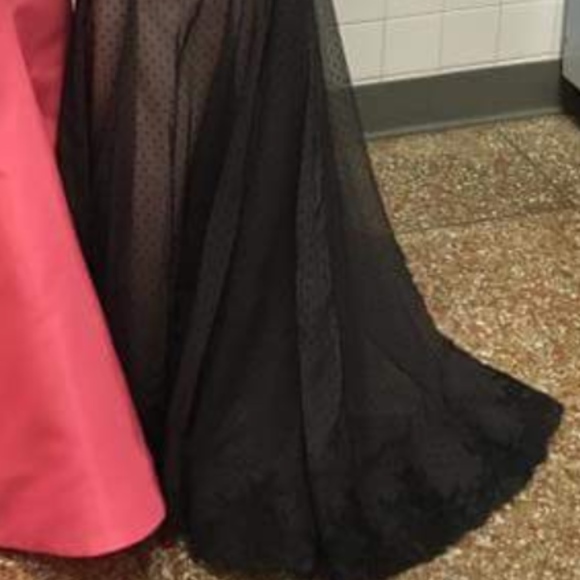 SALE! Two Piece mauve bling prom gown by Alyce 6 - Picture 8 of 8